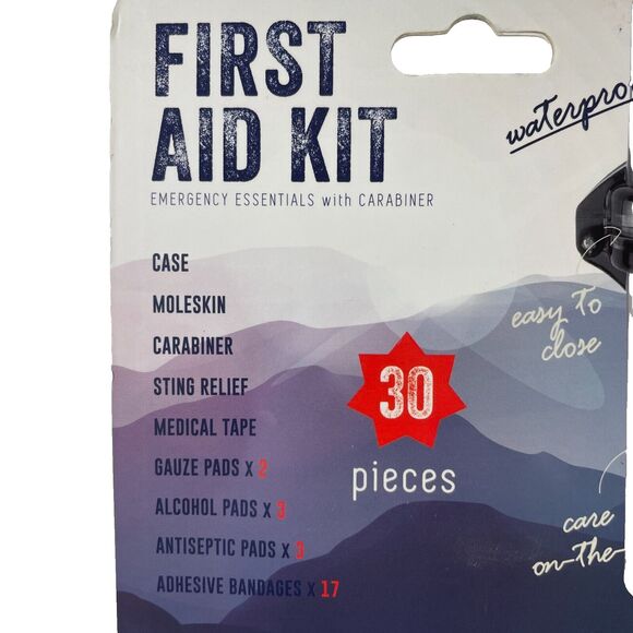 NEW Avalanche Waterproof First Aid Kit 30-Pcs Emergency Essentials‎ New Sealed - Picture 6 of 9